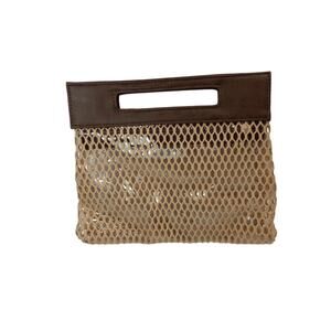 Sonia Kashuk Handbag Clutch Button Up Makeup See Thought the Wave